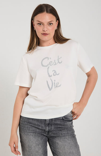 T-shirt Fqmalak Star Offwhite 206437