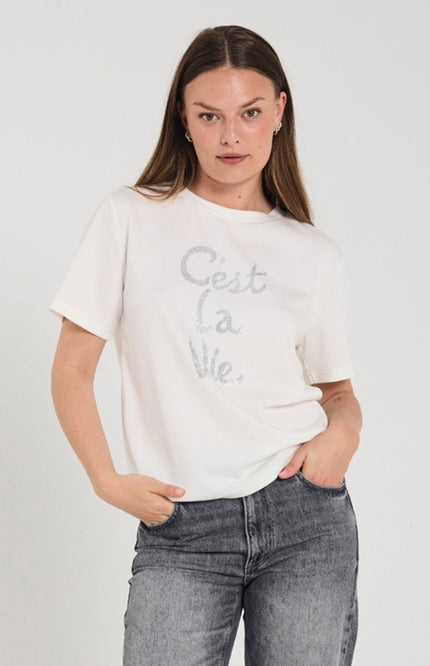 T-shirt Fqmalak Star Offwhite 206437