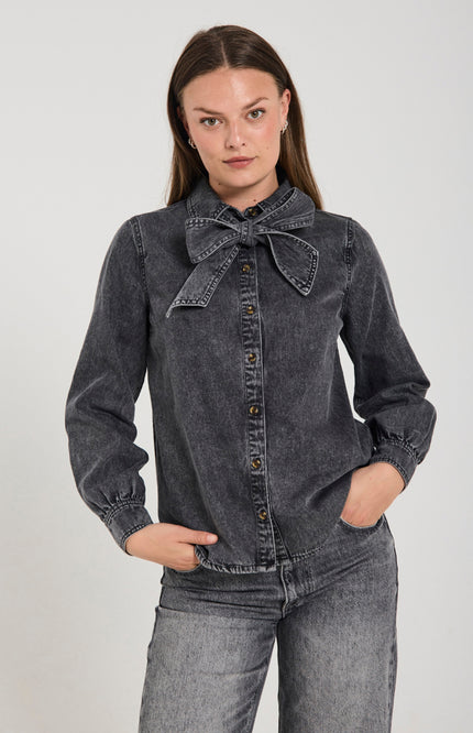 Blouse Fqlisea Vintage Grey Denim 206690