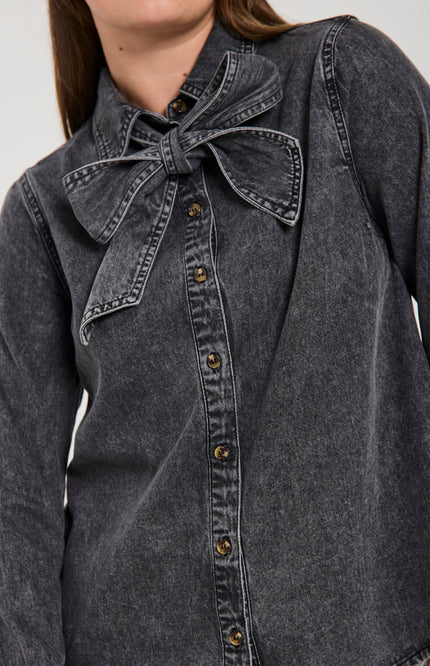 Blouse Fqlisea Vintage Grey Denim 206690