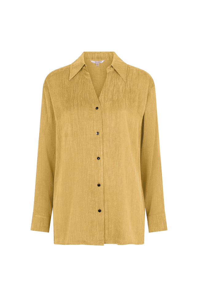 Blouse Crinkle Cupro Golden Olive F25.05517