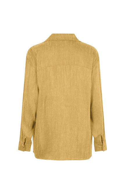 Blouse Crinkle Cupro Golden Olive F25.05517