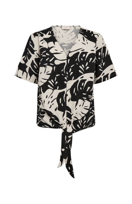 Freequent Blouse Fqlavisco Moonbeam Black 206781 Stretchshop.nl