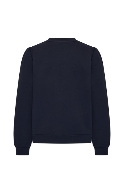 Mi Piace Top Sweat Dark Blue 2020020 Stretchshop.nl