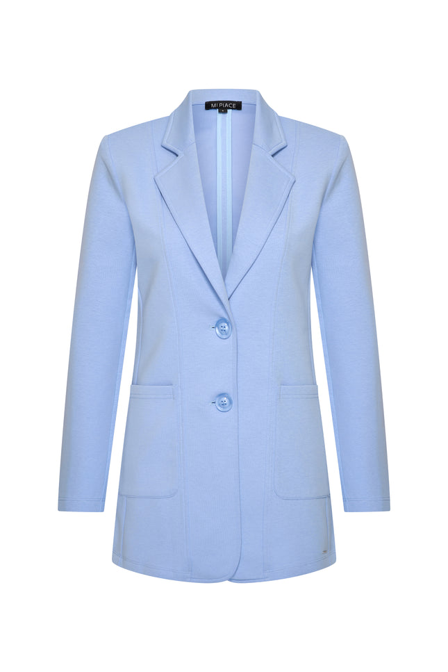 Mi Piace Blazer Sweat Lavender Blue 2020021 Stretchshop.nl