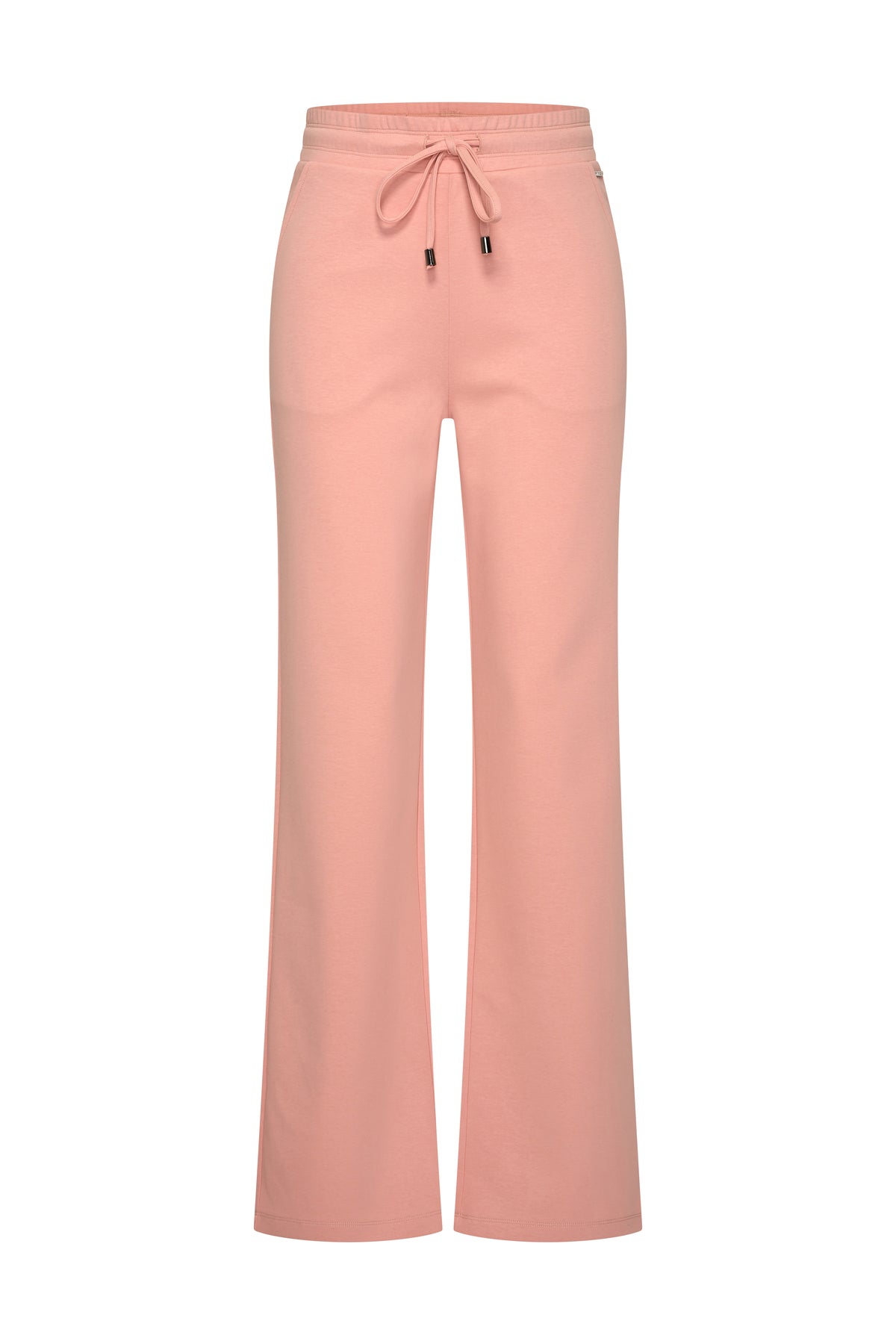 Zwarte sweatbroek met roze accenten van Mi Piace, comfortabel en casual, perfect voor dagelijks dragen.