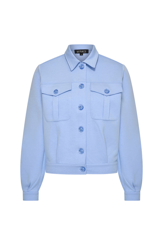 Mi Piace Jacket Sweat Lavender Blue 2020022 Stretchshop.nl