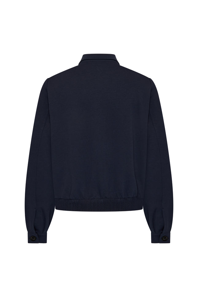 Mi Piace Jacket Sweat Dark Blue 2020022 Stretchshop.nl