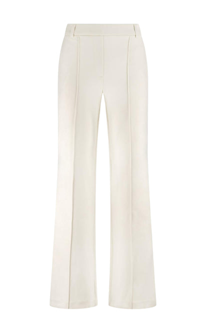 Nukus Broek Jill Scuba Offwhite NKS09008 Stretchshop.nl