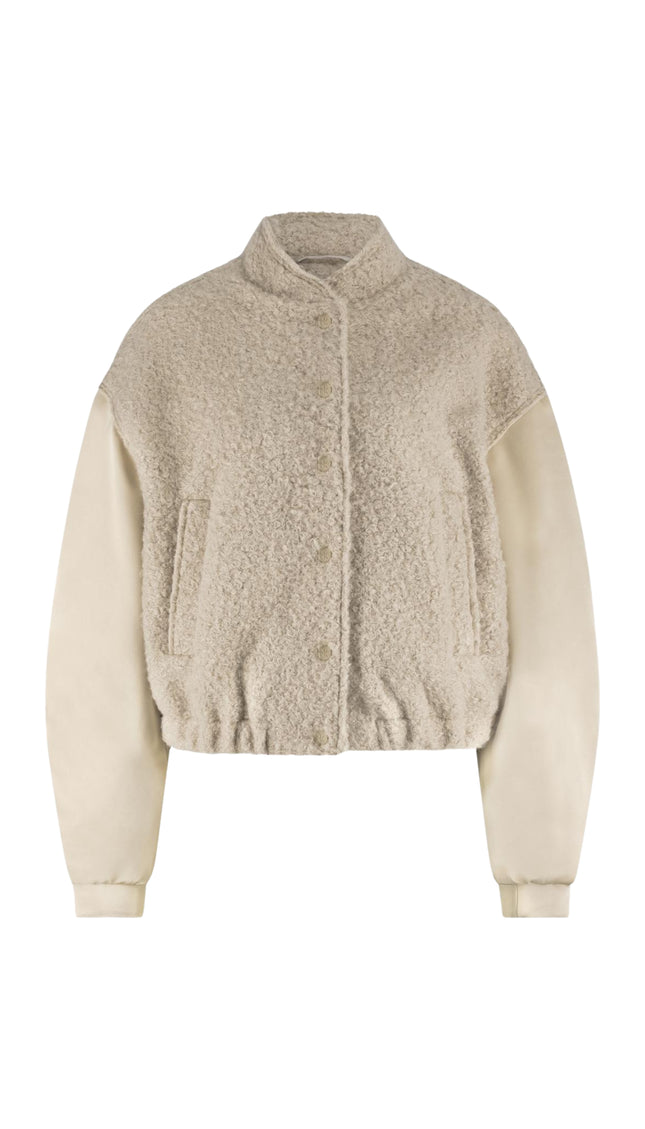 Nukus Jacket Baltimore Satin Sand NKF13057 Stretchshop.nl