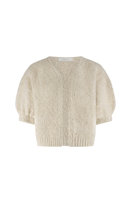 Nukus Vest Jip Lurex Sand NKF05011 Stretchshop.nl