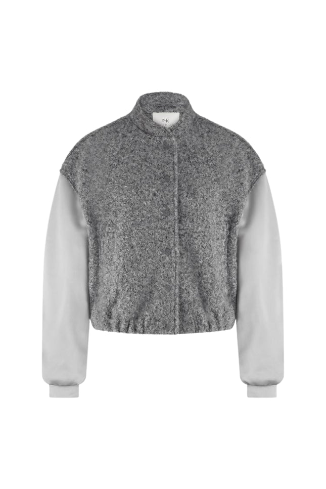 Jacket Baltimore Satin Light Grey NKF13057