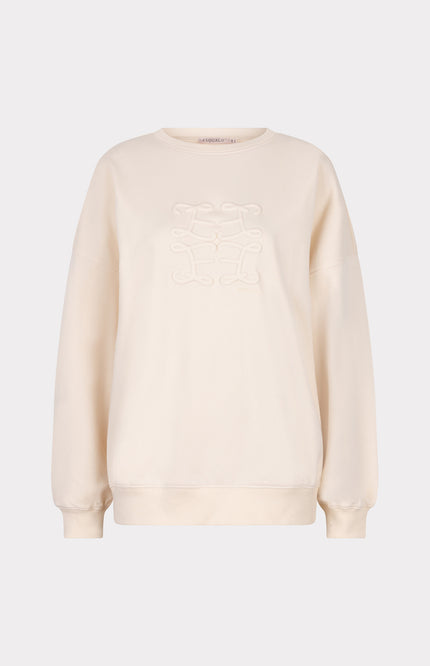 Sweater Embossed Ecru F25.05523
