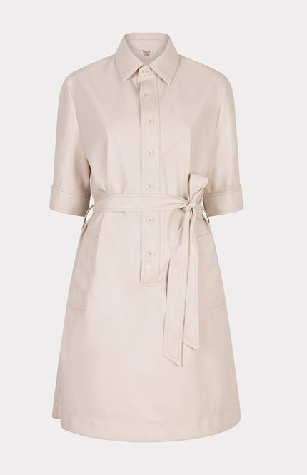 Jurk Super Soft Vegan Leather Light Sand F25.11508