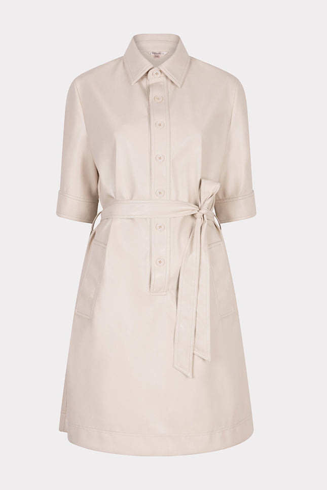 Jurk Super Soft Vegan Leather Light Sand F25.11508