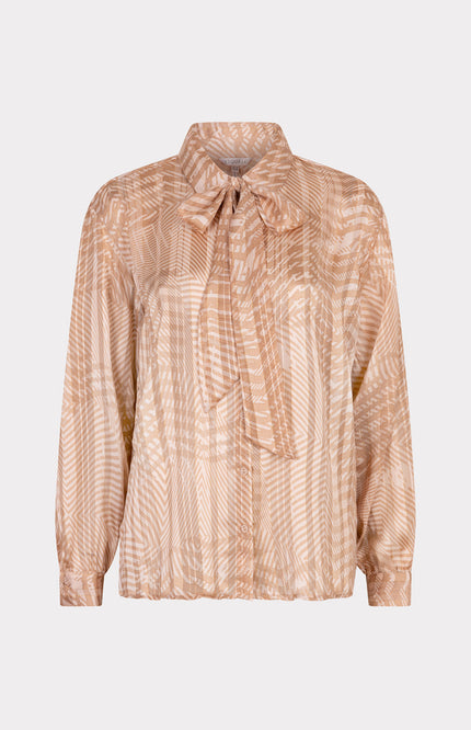 Blouse Bow Peaceful Print F25.14503