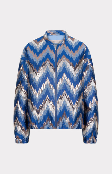 Jacket Bomber Jacquard Zigzag Print F25.19500