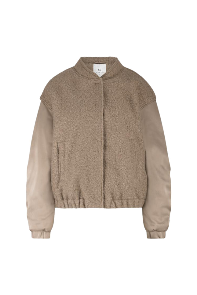 Jacket Baltimore Satin Fango NKF13057