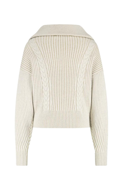 Trui Clair Zipper Sand NKF03025