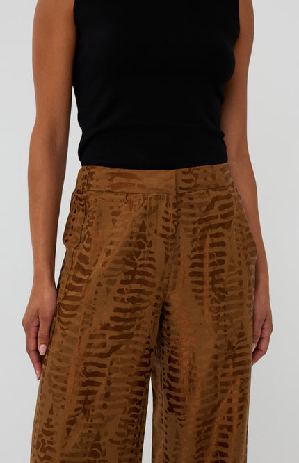 Broek Animal Jacquard Olive F25.04506