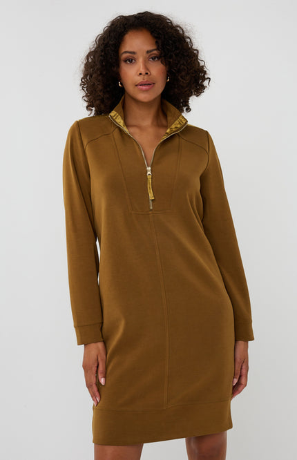 Jurk Zipper Modal Olive F25.05500