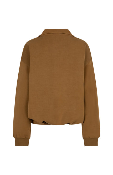 Sweater Balloon Hem Modal Olive F25.05503