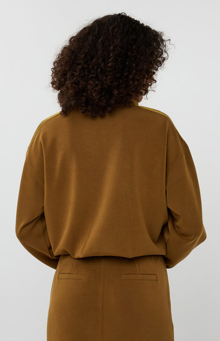 Sweater Balloon Hem Modal Olive F25.05503