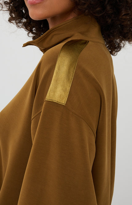 Sweater Balloon Hem Modal Olive F25.05503