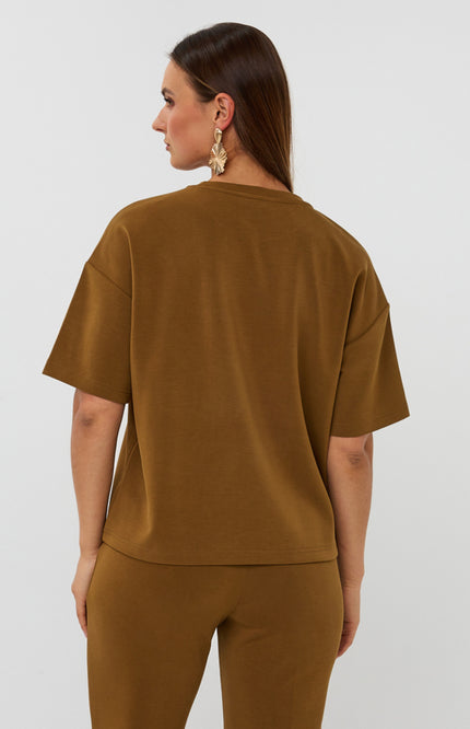 T-shirt Oversized Modal Olive F25.05505