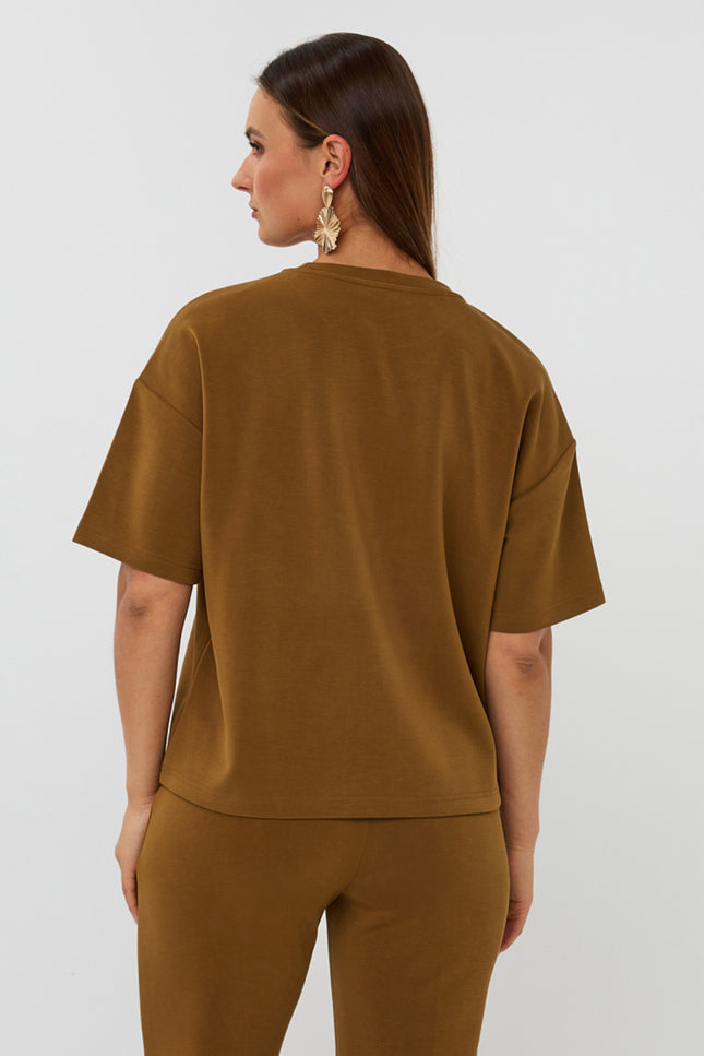T-shirt Oversized Modal Olive F25.05505