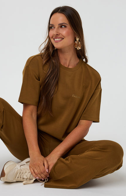 T-shirt Oversized Modal Olive F25.05505