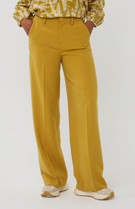 Broek Wide City Golden Olive F25.10505