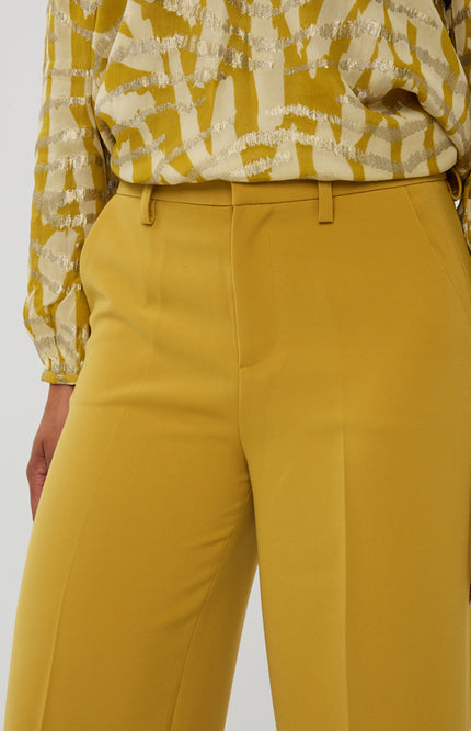 Broek Wide City Golden Olive F25.10505