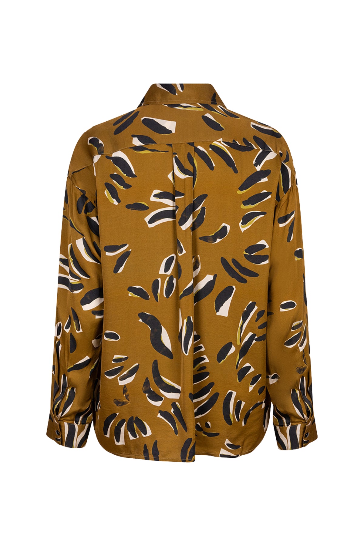 Oversized blouse van EsQualo met Harmony-print, lange mouwen en losvallende pasvorm, voor een stijlvolle en comfortabele look.
