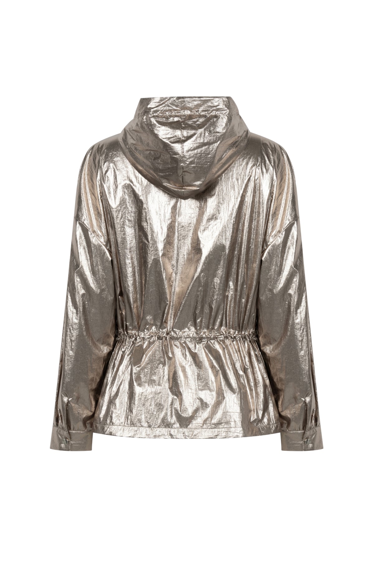 Zoso Stacey Brons jas, modieuze damesjacket met gewatteerde textuur, geschikt voor koud weer, afgebeeld op model.