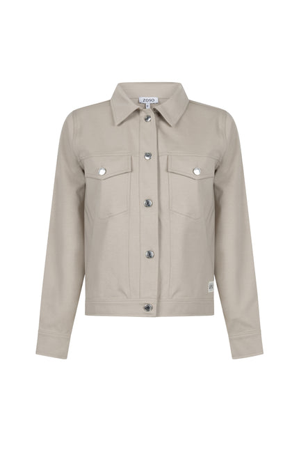 Zoso Jacket Veronica Sand Stone 261 Stretchshop.nl