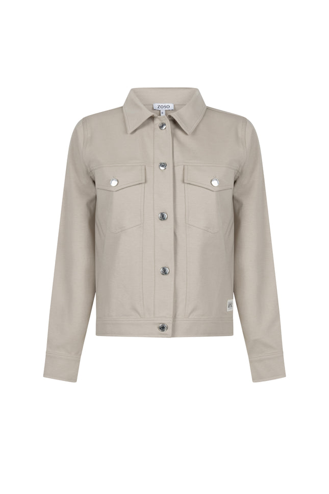 Zoso Jacket Veronica Sand Stone 261 Stretchshop.nl