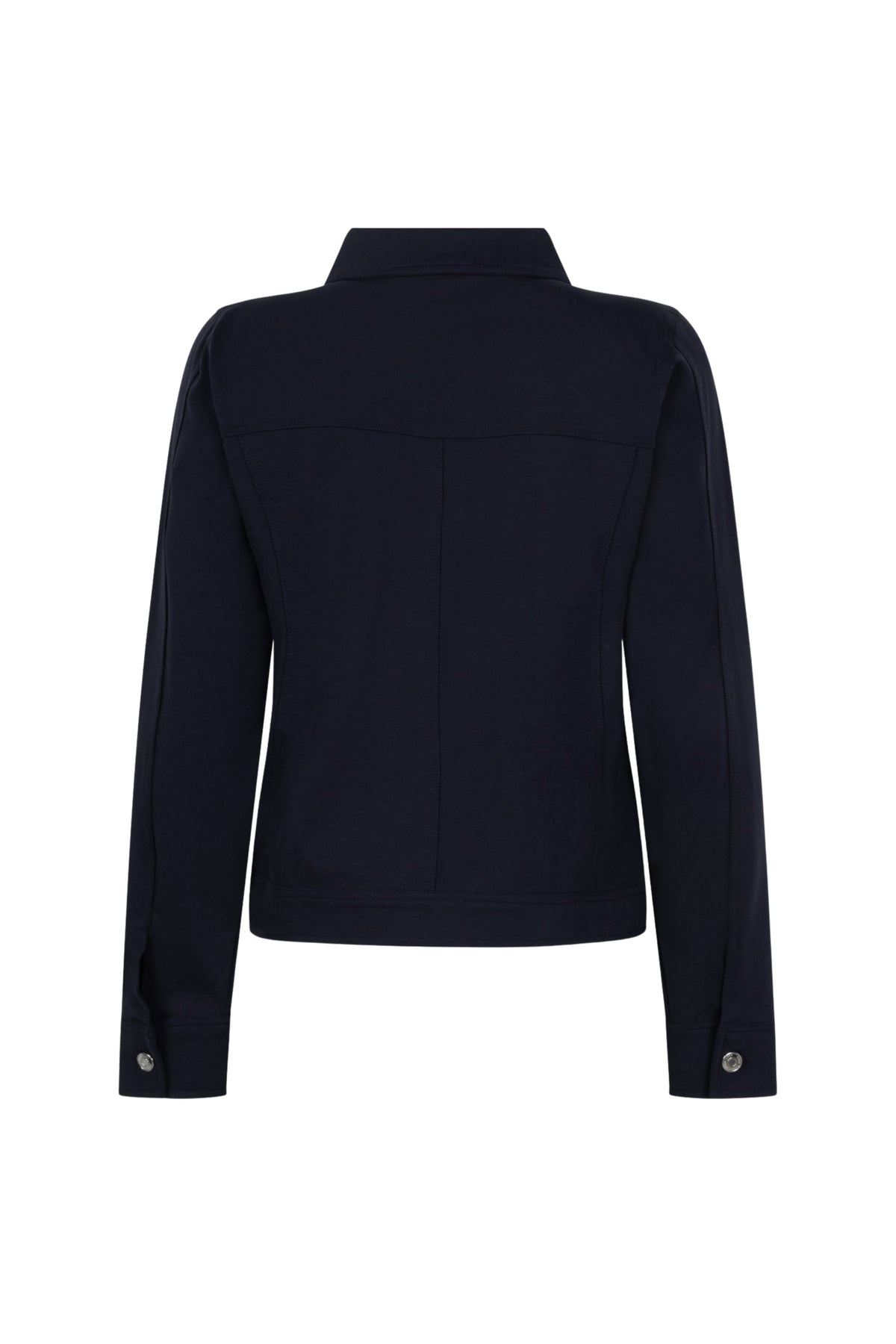 Zoso Veronica navy jacket met capuchon en ritssluiting, modieuze damesjas in donkerblauw voor dagelijks gebruik