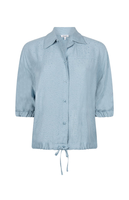 Zoso Blouse Vivian Sea Green 261 Stretchshop.nl