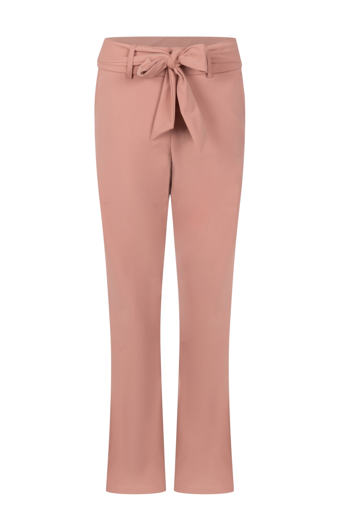Zoso Travelbroek Belle Desert Rose 261, comfortabele reisbroek met verstelbare taille en modieuze pasvorm, in roze tint.