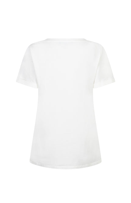 T-shirt Temmy Multi Flower Offwhite Pink SRB4825