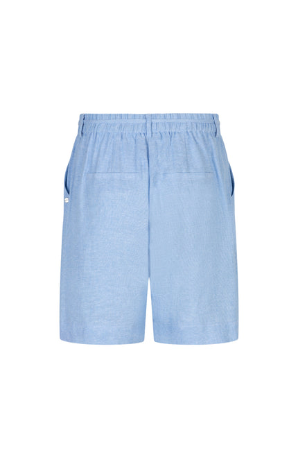 Red Button Short Cami Linen Visco Melange Light Blue SRB4831 Stretchshop.nl