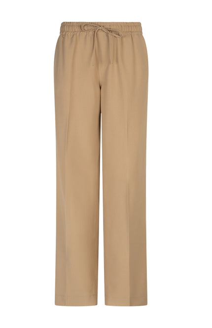 Red Button Broek Claudette Palazzo Sidetape Dark Sand SRB4844A L33 Stretchshop.nl