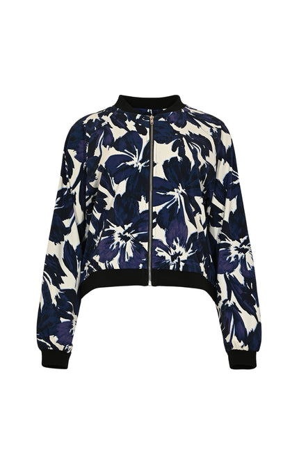 Maicazz Travel Jacket Jossy Blue Flower Stretchshop.nl