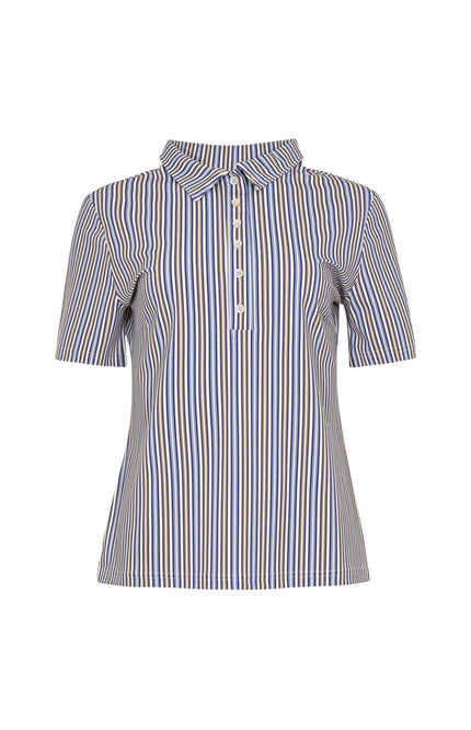 Maicazz Travel Top Remine Blue Stripe Stretchshop.nl