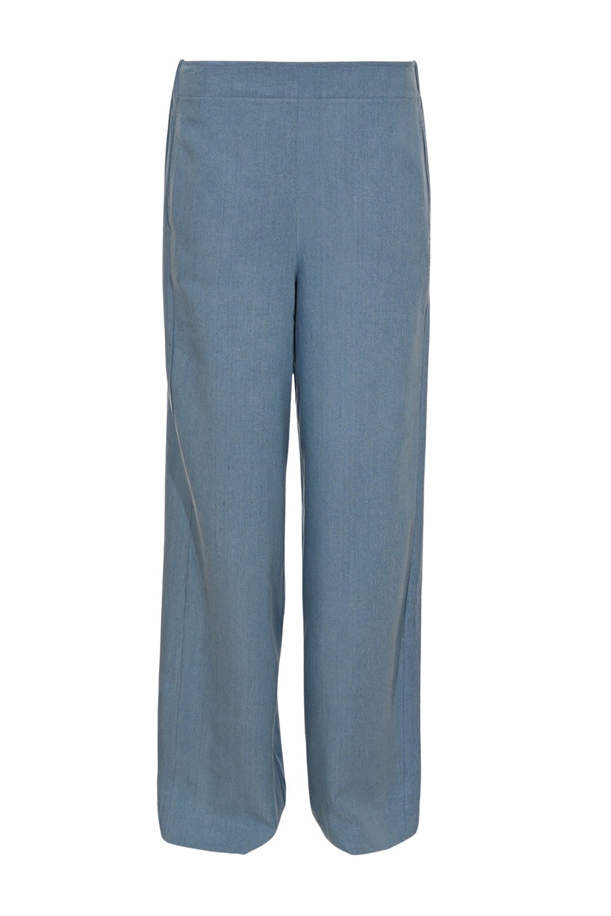 Blauwe Maicazz & Zizo Sester jeans broek met rechte pasvorm en denim stof, zichtbaar in de afbeelding.