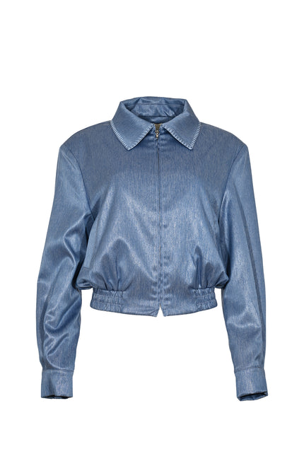Zizo Jacket Soelle Blue Fog Stretchshop.nl