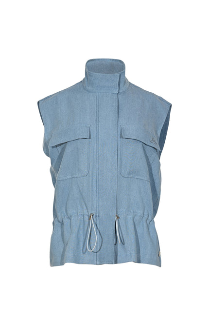Zizo Gilet Steff Jeans Blue Stretchshop.nl