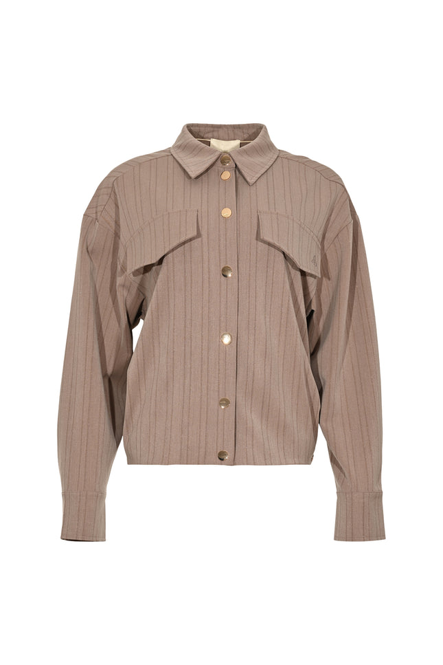 Zizo Jacket Saley Mocca Mouse Stretchshop.nl