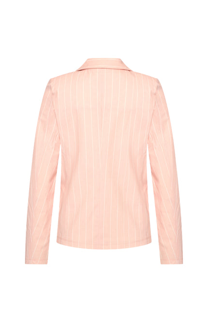 Mi Piace Travel Blazer Classic Stripe Print Mellow Rose 202015 Stretchshop.nl